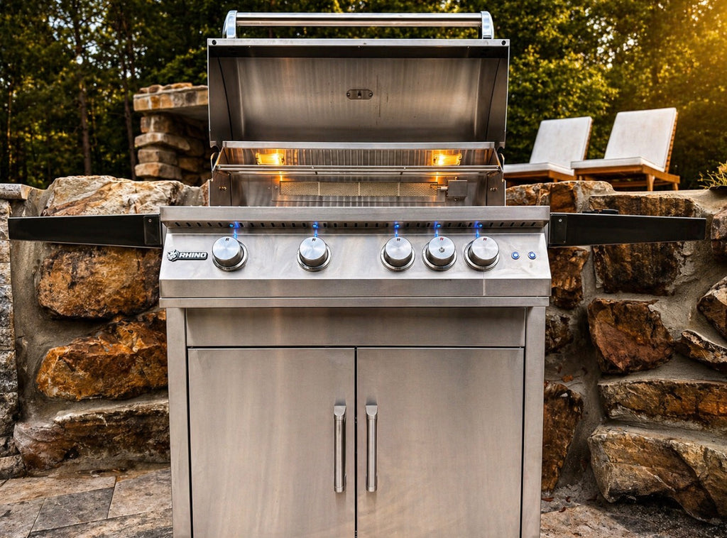 Rhino Pro 40-inch 5 Burner Built-In Grill with Rear Burner