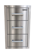 Rhino 17in Stainless Steel Triple Drawer with Easy Close R3DRW-1